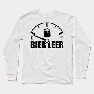 Beer empty speedometer (black) Long Sleeve T-Shirt